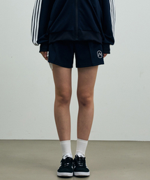 RIBBON JERSEY TRACK SHORTS PANTS / NAVY