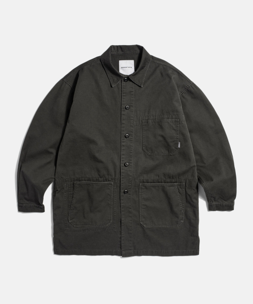 ESPIONAGE(エスピオナジ)の「Washed Doctor Jacket Dark Grey(ミリタリージャケット・レディース・その他・MEDIUM/LARGE/X-LARGE)」の1枚目の写真