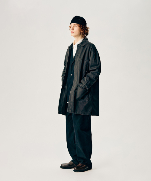 ESPIONAGE(エスピオナジ)の「Washed Doctor Jacket Dark Grey(ミリタリージャケット・レディース・その他・MEDIUM/LARGE/X-LARGE)」の14枚目の写真