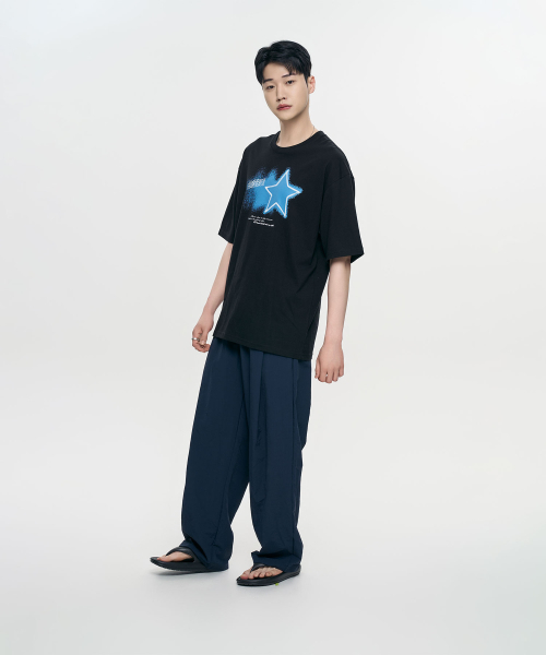 SLOW RECORD HOUSE（スローレコードハウス）の「ナイロンワンタックパンツ_ネイビー（その他パンツ・レディース・その他・SMALL/MEDIUM/LARGE）」の7枚目の写真