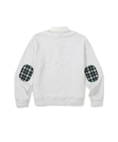 MMLG（エムエムエルジー）の「[Mmlg] CHECK PLAY RUGBY SWEAT (ASH GREY)（スウェット・レディース・その他・SMALL/MEDIUM/LARGE/X-LARGE）」の2枚目の写真