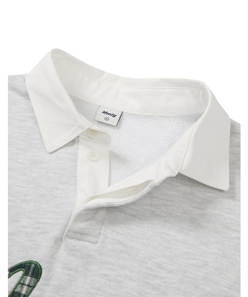 MMLG（エムエムエルジー）の「[Mmlg] CHECK PLAY RUGBY SWEAT (ASH GREY)（スウェット・レディース・その他・SMALL/MEDIUM/LARGE/X-LARGE）」の3枚目の写真