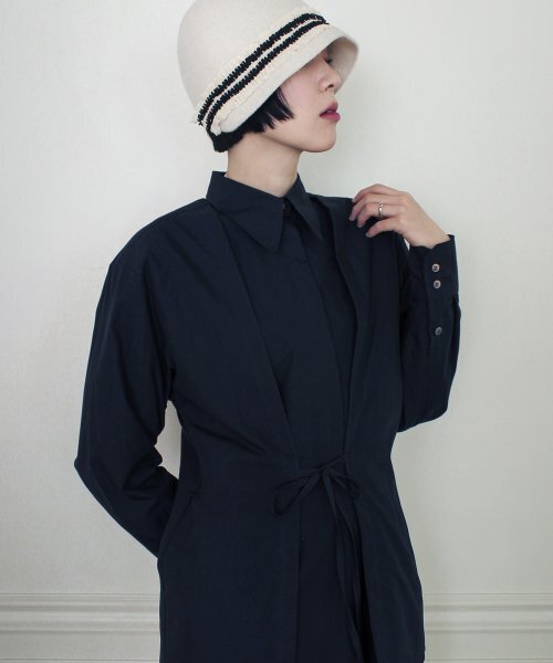 RUBATI（ルバティ）の「Double Layered Shirt (NAVY)（シャツ/ブラウス・レディース・その他・FREE）」の3枚目の写真
