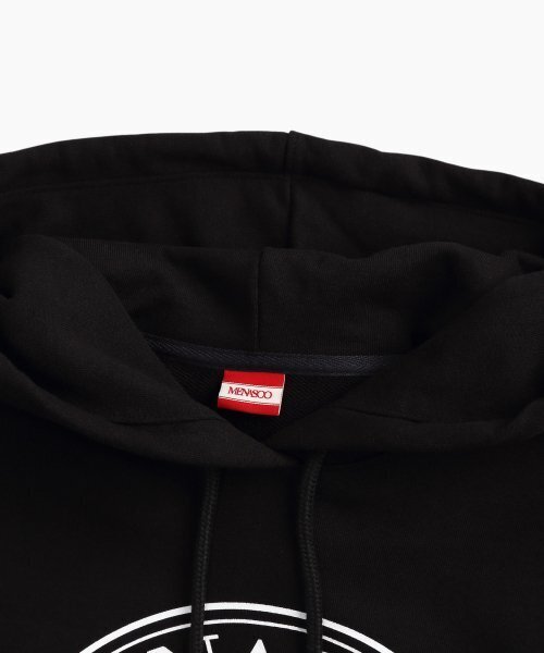 MENASOO(ミナス)の「UNISEX CIRCLE LOGO HOODIE_BK(パーカー・レディース・ブラック・1)」の9枚目の写真