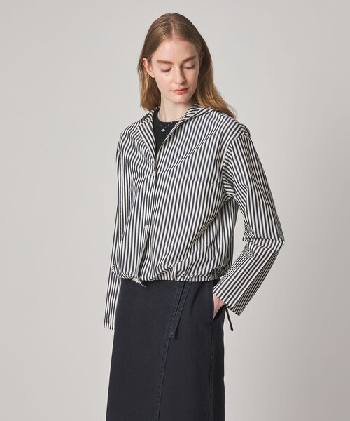 Steven Alan(スティーブンアラン)の「<Steven Alan>コットン キュプラ ストライプ フード シャツ(シャツ/ブラウス・レディース・ブラウン/ネイビー・M/S)」の16枚目の写真