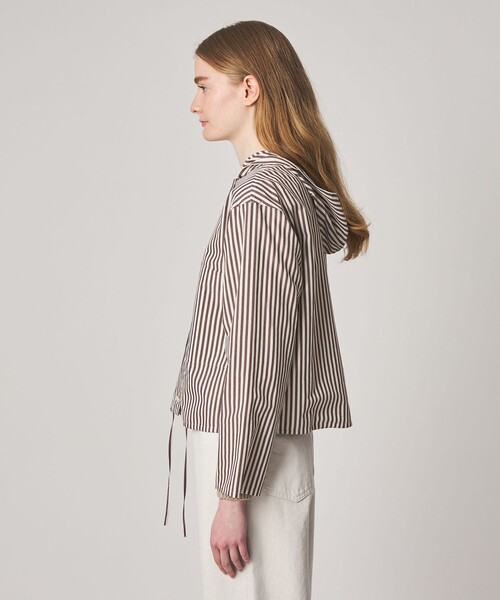 Steven Alan(スティーブンアラン)の「<Steven Alan>コットン キュプラ ストライプ フード シャツ(シャツ/ブラウス・レディース・ブラウン/ネイビー・M/S)」の19枚目の写真