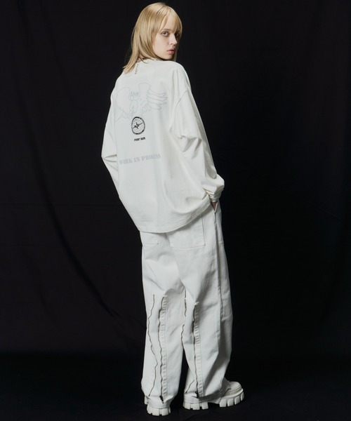 AIVER（アイバー）の「AIVER　ボンテージデニムベイカーパンツ（その他パンツ・メンズ・ブラック/ホワイト・LARGE/MEDIUM/SMALL/X-SMALL）」の13枚目の写真