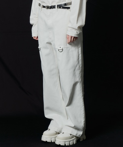 AIVER（アイバー）の「AIVER　ボンテージデニムベイカーパンツ（その他パンツ・メンズ・ブラック/ホワイト・LARGE/MEDIUM/SMALL/X-SMALL）」の5枚目の写真