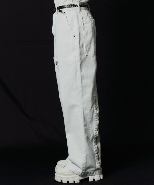 AIVER（アイバー）の「AIVER　ボンテージデニムベイカーパンツ（その他パンツ・メンズ・ブラック/ホワイト・LARGE/MEDIUM/SMALL/X-SMALL）」の6枚目の写真