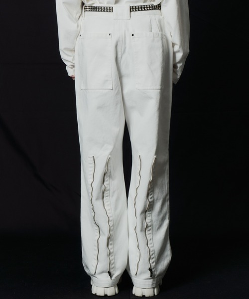 AIVER（アイバー）の「AIVER　ボンテージデニムベイカーパンツ（その他パンツ・メンズ・ブラック/ホワイト・LARGE/MEDIUM/SMALL/X-SMALL）」の7枚目の写真