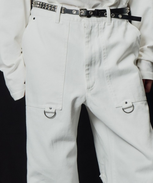 AIVER（アイバー）の「AIVER　ボンテージデニムベイカーパンツ（その他パンツ・メンズ・ブラック/ホワイト・LARGE/MEDIUM/SMALL/X-SMALL）」の11枚目の写真