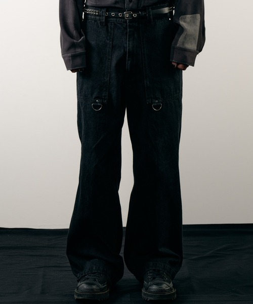 AIVER（アイバー）の「AIVER　ボンテージデニムベイカーパンツ（その他パンツ・メンズ・ブラック/ホワイト・LARGE/MEDIUM/SMALL/X-SMALL）」の20枚目の写真