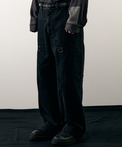 AIVER（アイバー）の「AIVER　ボンテージデニムベイカーパンツ（その他パンツ・メンズ・ブラック/ホワイト・LARGE/MEDIUM/SMALL/X-SMALL）」の15枚目の写真