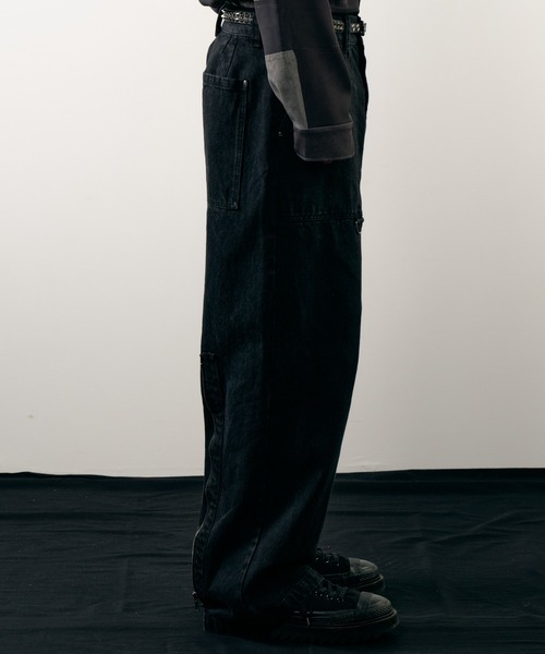 AIVER（アイバー）の「AIVER　ボンテージデニムベイカーパンツ（その他パンツ・メンズ・ブラック/ホワイト・LARGE/MEDIUM/SMALL/X-SMALL）」の18枚目の写真