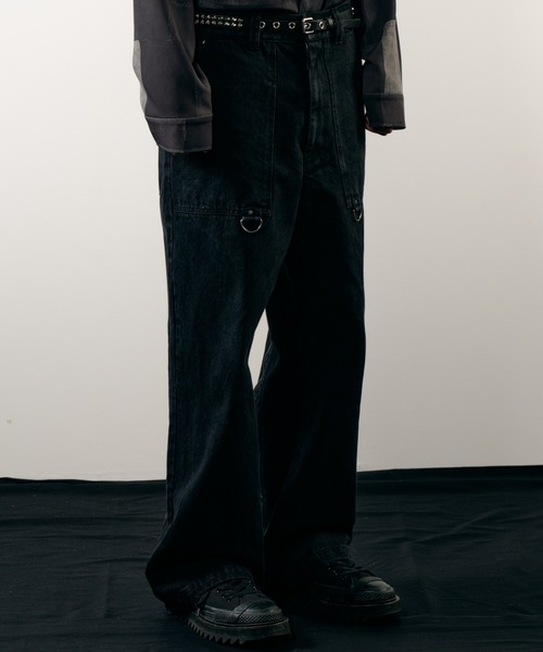 AIVER（アイバー）の「AIVER　ボンテージデニムベイカーパンツ（その他パンツ・メンズ・ブラック/ホワイト・LARGE/MEDIUM/SMALL/X-SMALL）」の19枚目の写真