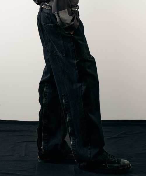 AIVER（アイバー）の「AIVER　ボンテージデニムベイカーパンツ（その他パンツ・メンズ・ブラック/ホワイト・LARGE/MEDIUM/SMALL/X-SMALL）」の22枚目の写真