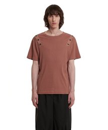 TRUNK PROJECT（トランクプロジェクト）の「Button T-Shirt_Pink（Tシャツ/カットソー）」