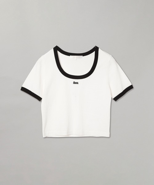 forget-me-nots（フォーゲットミーノッツ）の「RINGER TEE FMN-25SS-CS-002（Tシャツ/カットソー・レディース・ホワイト/イエロー/ブラック・FREE）」の4枚目の写真