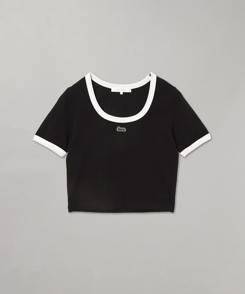 forget-me-nots（フォーゲットミーノッツ）の「RINGER TEE FMN-25SS-CS-002（Tシャツ/カットソー・レディース・ホワイト/イエロー/ブラック・FREE）」の5枚目の写真