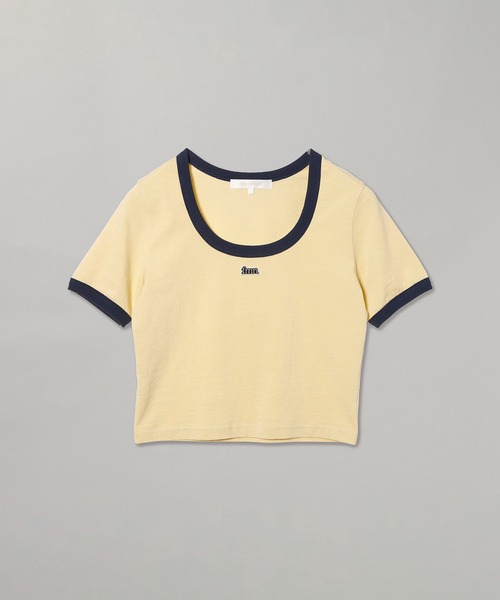 forget-me-nots（フォーゲットミーノッツ）の「RINGER TEE FMN-25SS-CS-002（Tシャツ/カットソー・レディース・ホワイト/イエロー/ブラック・FREE）」の6枚目の写真