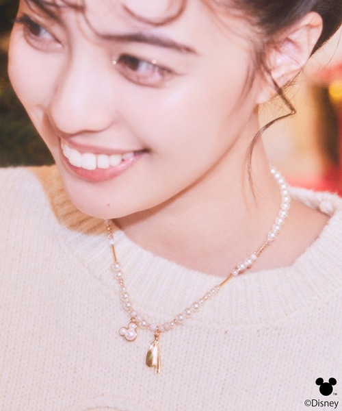 earth music&ecology(アースミュージックアンドエコロジー)の「Disney/ミッキーモチーフビーズネックレス(ネックレス・レディース・ゴールド/シルバー・FREE)」の4枚目の写真