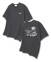 オーシャンステート オーバーサイズ 半袖Tシャツ ダークグレー