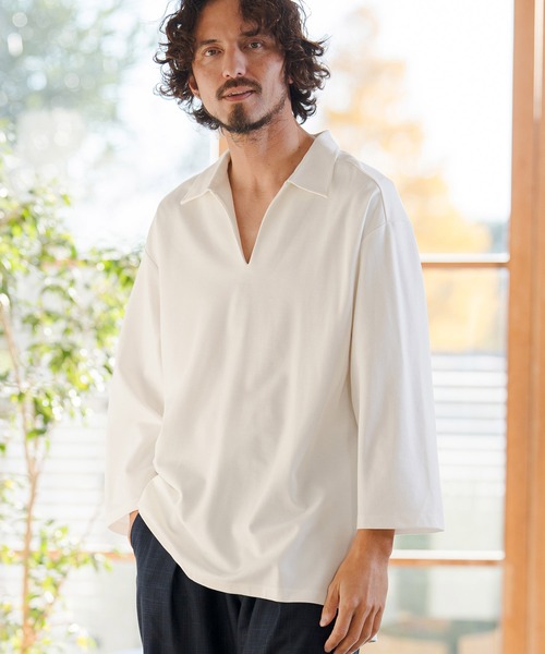 ms6347- Ponti Skipper 3-4 Sleeve Polo Shirts 7分袖ポロシャツ