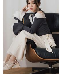 MERCURYDUO | 【セットアップ着用可】サイドベルトストレートパンツ(その他パンツ)