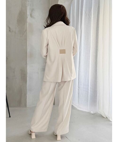 MERCURYDUO(マーキュリーデュオ)の「【セットアップ着用可】サイドベルトストレートパンツ(その他パンツ・レディース・アイボリー/ブラウン・MEDIUM/SMALL)」の12枚目の写真