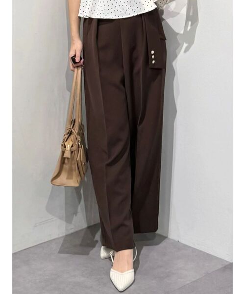 MERCURYDUO(マーキュリーデュオ)の「【セットアップ着用可】サイドベルトストレートパンツ(その他パンツ・レディース・アイボリー/ブラウン・MEDIUM/SMALL)」の18枚目の写真