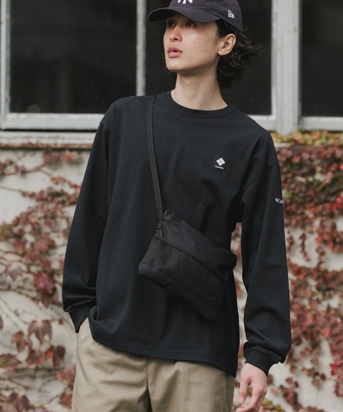 Columbia/コロンビア Stuck Brook Graphic LS T-shirts ブランドロゴ