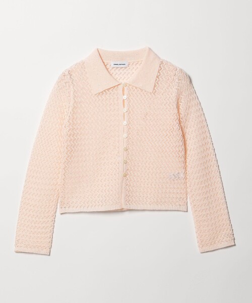 EMMEL REFINES（エメルリファインズ）の「＜EMMEL REFINES＞EM HM スパンコール メッシュ ニット（ニット/セーター・レディース・ライトブルー/ライトピンク/ホワイト・FREE）」の3枚目の写真