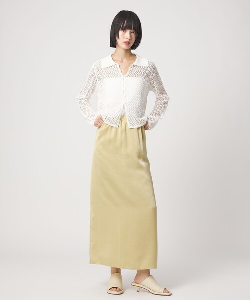 EMMEL REFINES（エメルリファインズ）の「＜EMMEL REFINES＞EM HM スパンコール メッシュ ニット（ニット/セーター・レディース・ライトブルー/ライトピンク/ホワイト・FREE）」の7枚目の写真