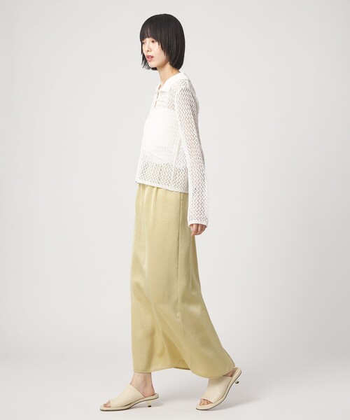 EMMEL REFINES（エメルリファインズ）の「＜EMMEL REFINES＞EM HM スパンコール メッシュ ニット（ニット/セーター・レディース・ライトブルー/ライトピンク/ホワイト・FREE）」の8枚目の写真