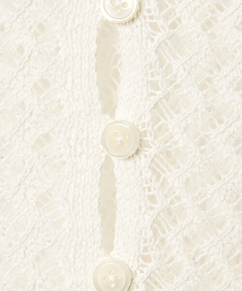 EMMEL REFINES（エメルリファインズ）の「＜EMMEL REFINES＞EM HM スパンコール メッシュ ニット（ニット/セーター・レディース・ライトブルー/ライトピンク/ホワイト・FREE）」の19枚目の写真