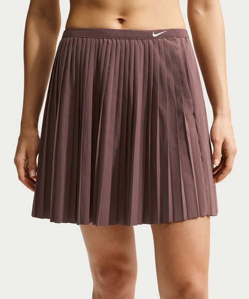 NIKE(ナイキ)の「NIKE AS W NSW PLEATED SKIRT / ナイキ ウィメンズ NSW プリーテッド スカート 【SP】(スカート・レディース・ブラウン/ブラック・S/M/L)」の1枚目の写真