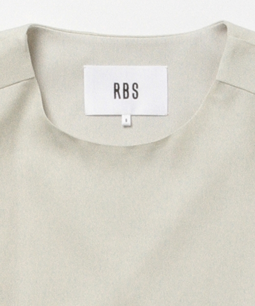 Ray BEAMS（レイビームス）の「RBS / オープン バックレースアップ（シャツ/ブラウス・レディース・ライトグレー/ネイビー・0/1）」の18枚目の写真