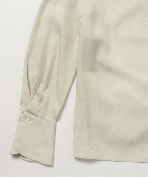 Ray BEAMS（レイビームス）の「RBS / オープン バックレースアップ（シャツ/ブラウス・レディース・ライトグレー/ネイビー・0/1）」の19枚目の写真