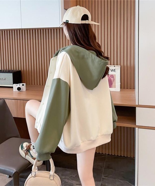 Flugge(フラッジー)の「ドロップショルダーロゴパーカー(その他アウター・レディース・アイボリー/グリーン・LARGE/MEDIUM)」の7枚目の写真