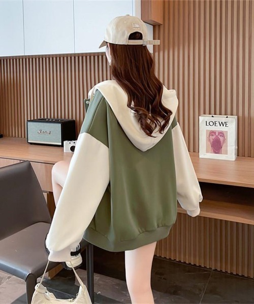 Flugge(フラッジー)の「ドロップショルダーロゴパーカー(その他アウター・レディース・アイボリー/グリーン・LARGE/MEDIUM)」の10枚目の写真