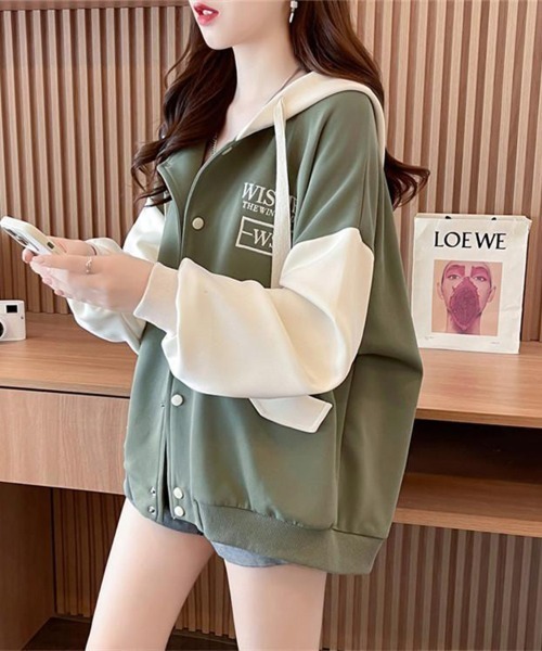 Flugge(フラッジー)の「ドロップショルダーロゴパーカー(その他アウター・レディース・アイボリー/グリーン・LARGE/MEDIUM)」の11枚目の写真