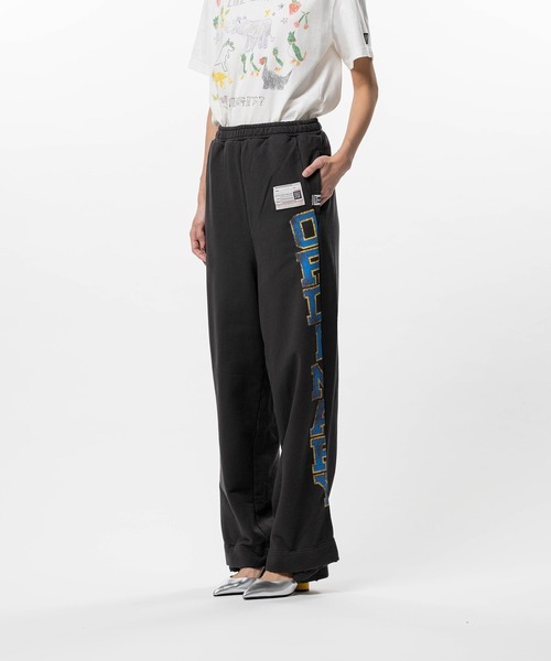 Maison MIHARA YASUHIRO（メゾンミハラヤスヒロ）の「College Print Sweat Pants（スウェットパンツ・レディース・ブラック/グレー・38/36/40）」の3枚目の写真