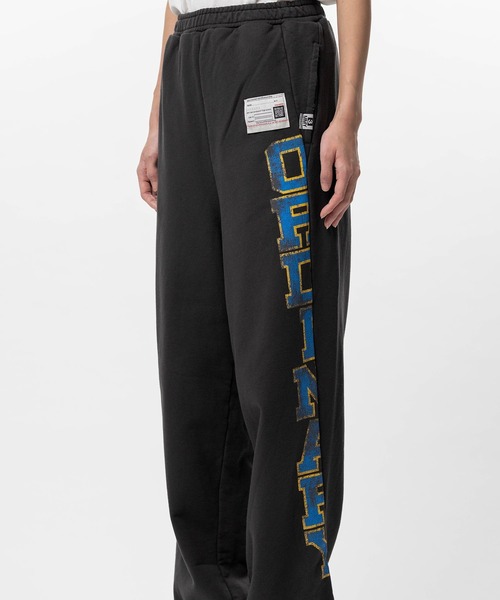 Maison MIHARA YASUHIRO（メゾンミハラヤスヒロ）の「College Print Sweat Pants（スウェットパンツ・レディース・ブラック/グレー・38/36/40）」の5枚目の写真