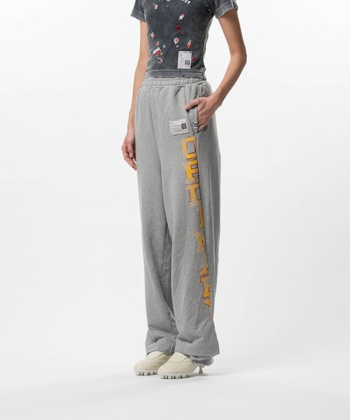 Maison MIHARA YASUHIRO（メゾンミハラヤスヒロ）の「College Print Sweat Pants（スウェットパンツ・レディース・ブラック/グレー・38/36/40）」の8枚目の写真