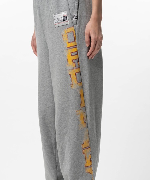 Maison MIHARA YASUHIRO（メゾンミハラヤスヒロ）の「College Print Sweat Pants（スウェットパンツ・レディース・ブラック/グレー・38/36/40）」の12枚目の写真