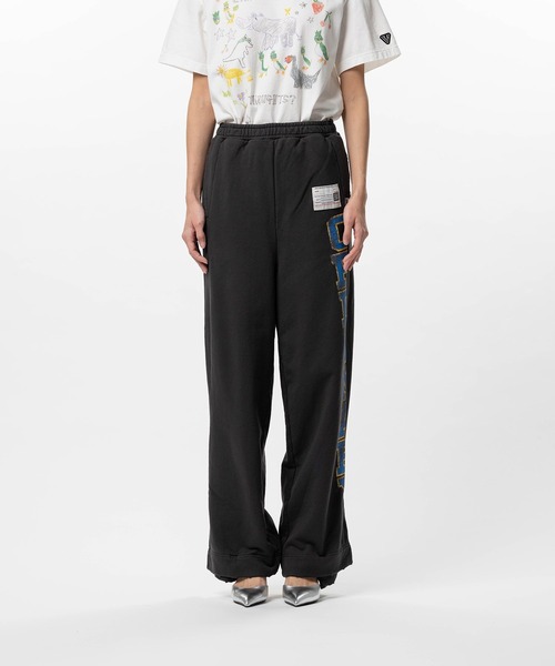 Maison MIHARA YASUHIRO（メゾンミハラヤスヒロ）の「College Print Sweat Pants（スウェットパンツ・レディース・ブラック/グレー・38/36/40）」の18枚目の写真