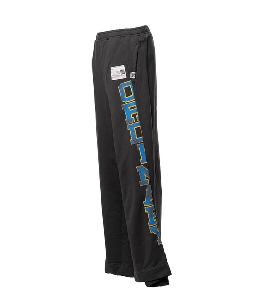 Maison MIHARA YASUHIRO（メゾンミハラヤスヒロ）の「College Print Sweat Pants（スウェットパンツ・レディース・ブラック/グレー・38/36/40）」の15枚目の写真