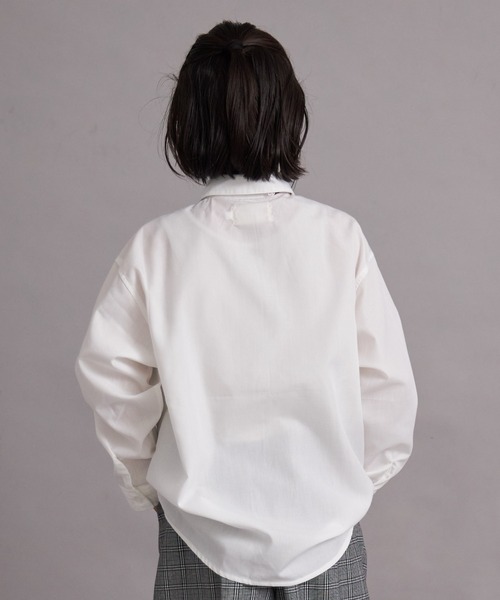 PAIRMANON STREET（ペアマノンストリート）の「【オケージョン対応】フォーマル レギュラーカラーシャツ【PAIRMANON STREET】（シャツ/ブラウス・キッズ・ホワイト/ホワイト系その他・100/110/120/130/140/150/160）」の4枚目の写真