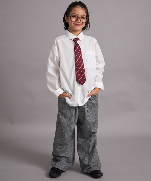 PAIRMANON STREET（ペアマノンストリート）の「【オケージョン対応】フォーマル レギュラーカラーシャツ【PAIRMANON STREET】（シャツ/ブラウス・キッズ・ホワイト/ホワイト系その他・100/110/120/130/140/150/160）」の5枚目の写真