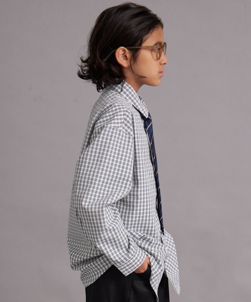 PAIRMANON STREET（ペアマノンストリート）の「【オケージョン対応】フォーマル レギュラーカラーシャツ【PAIRMANON STREET】（シャツ/ブラウス・キッズ・ホワイト/ホワイト系その他・100/110/120/130/140/150/160）」の10枚目の写真